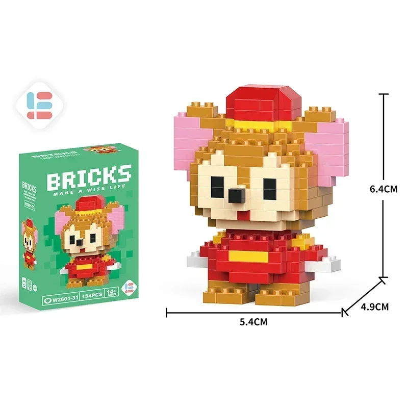 Disney, Sanrio, HelloKitty, My Melody, Kuromi, Miniblocks Lego Building Blocks